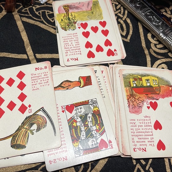Vintage RARE 1903 Gypsy Witch Fortune Telling Cards Full Deck Oddities Tarot - Picture 14 of 15
